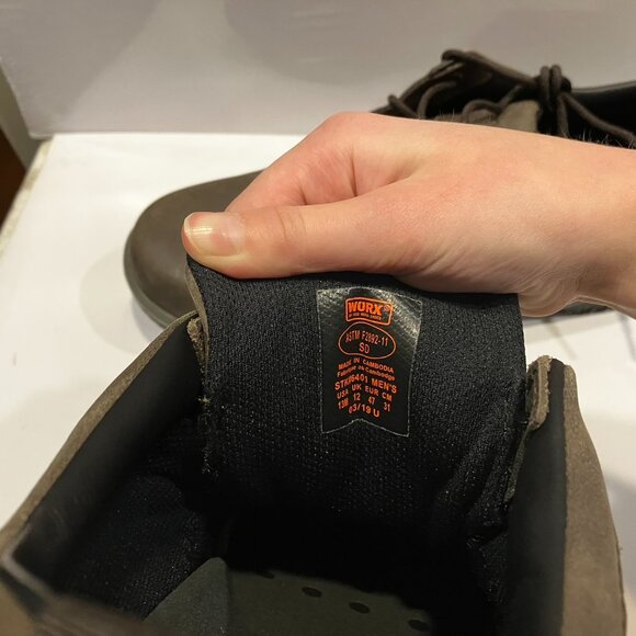 Worx Zink Red Wing Leather Shoes Oxford Soft-Toe Electrical Hazard Men's Size 13 - Picture 9 of 11